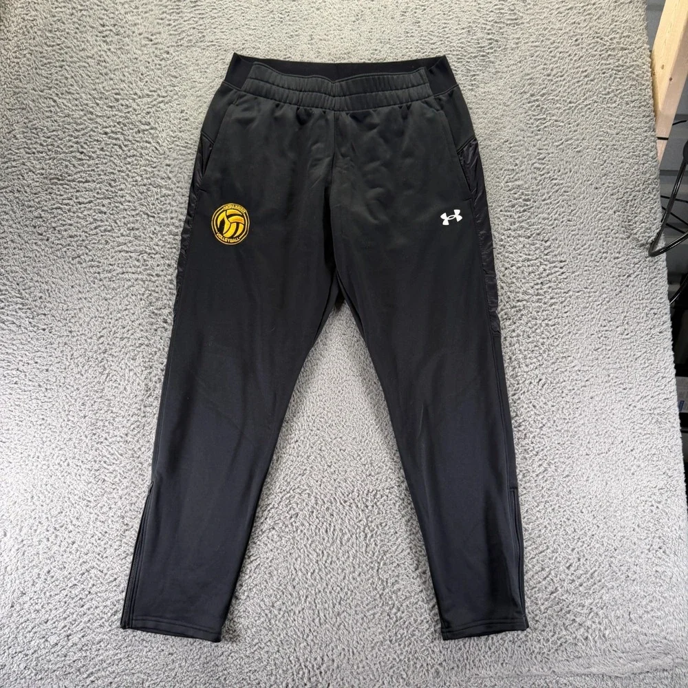 Under Armour Pant Men's XL Black Polyester Track Tapered Monument Volleyball